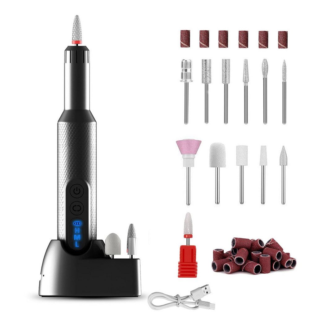 REDOM Nagelpflegeset Elektrisch Schwarz